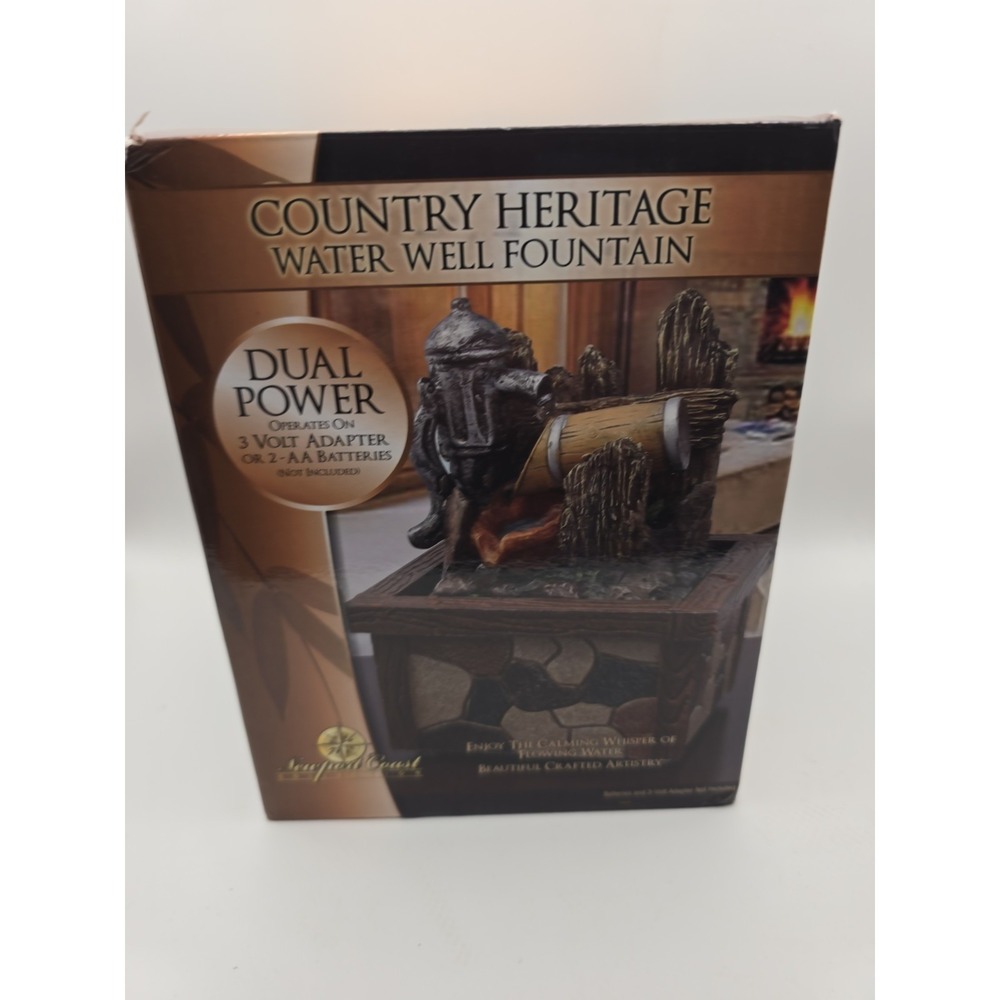 Country Heritage Water Well Fountain Newport Collection Relaxing Home Decor NEW